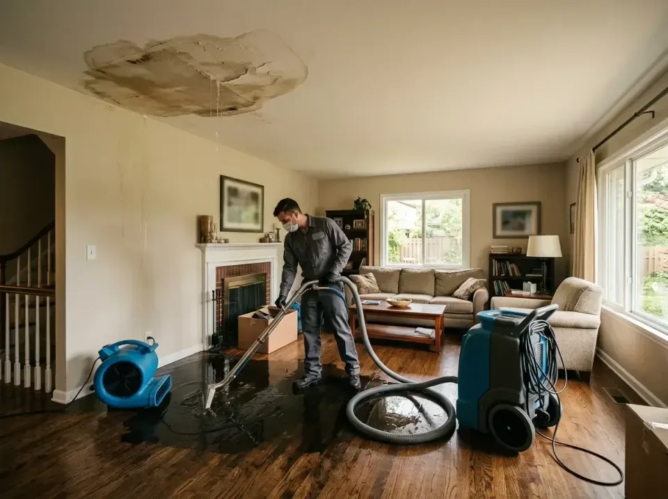 attic-pipe-burst-ceiling-drip-008 — frequently asked questions, Water Damage Restoration & Carpet Care in Windsor, VA